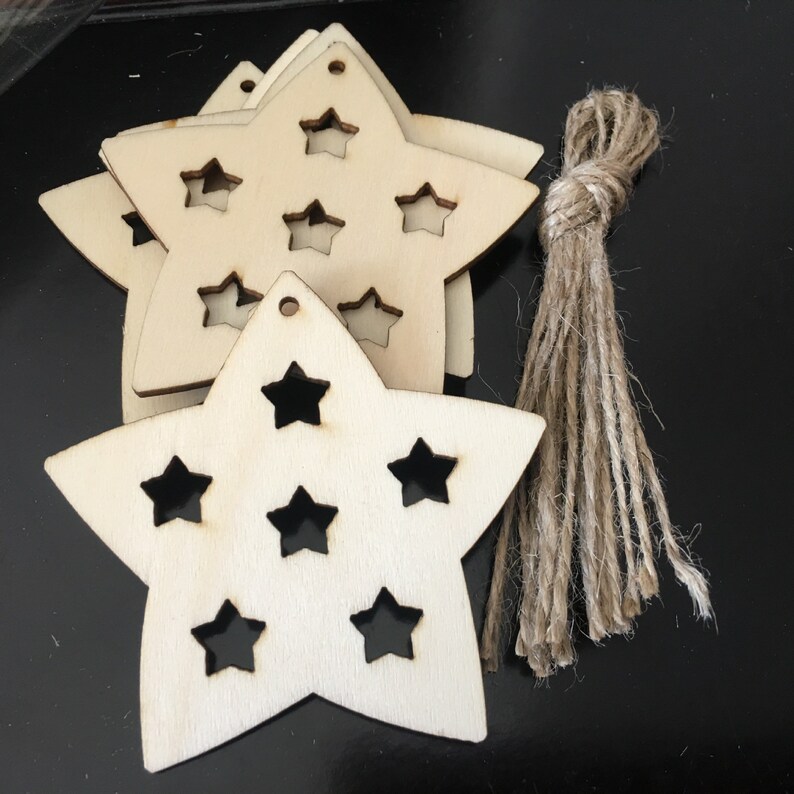 Home Decoration Christmas Tree Ornament Christmas Ornament Laser Cut Wooden Chips. 10pcs Christmas Wood Chips Christmas Party Supplies