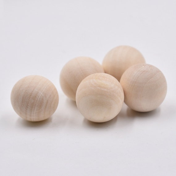 50pcs Natural Grained Wooden Bead Round 8mm