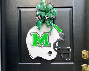 Marshall University Decor/ Marshall Football/  Door Hanger/ Thundering Herd/ Marshall Tailgate/ Marshall Dorm Decor/ Gift Idea/ Father’s Day