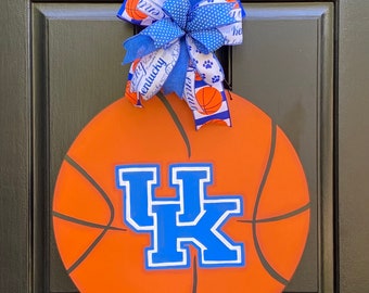 University of Kentucky/ UK Wildcats/ UK Basketball Wreath/ UK Door Hanger/ Kentucky Wildcats/ March Madness/ Double Doors/ Gift Idea
