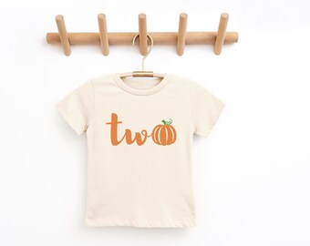 Fall 2nd Birthday Shirt: Little Pumpkin Two