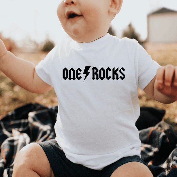 One Rocks, Rock n Roll Birthday, First Birthday, 1 Rocks, Rockin One First Birthday, Guitar Birthday, Rockstar first birthday