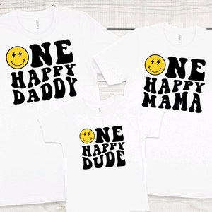 One Happy Dude, First Birthday Shirt, 1st Birthday Shirt, Family Matching Birthday Shirts, Boy Birthday Shirt, One