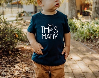 1st Birthday Shirt, First Birthday Shirt, One Birthday Shirt, One, I’m This Many