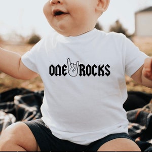 One Rocks, Rock n Roll Birthday, First Birthday, 1 Rocks, Rockin One First Birthday, Guitar Birthday, Rockstar first birthday