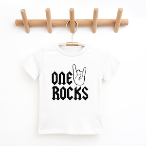 One Rocks First Birthday Shirt: Rock n Roll 1st Birthday