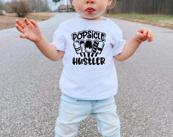 Popsicle Hustler Toddler Shirt: Funny Summer Kids Tee