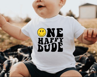 One Happy Dude, First Birthday, 1st Birthday, One Cool Dude, Birthday Outfit, Family Matching, 1st Birthday Shirt