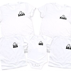 The Big One Family Matching Wave Shirts: First Birthday
