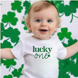 1st Birthday Shirt, First Birthday Shirt, Lucky One Birthday Shirt, Kids St Patricks Day Shirt, St Patricks Birthday Shirt, One, Shamrock