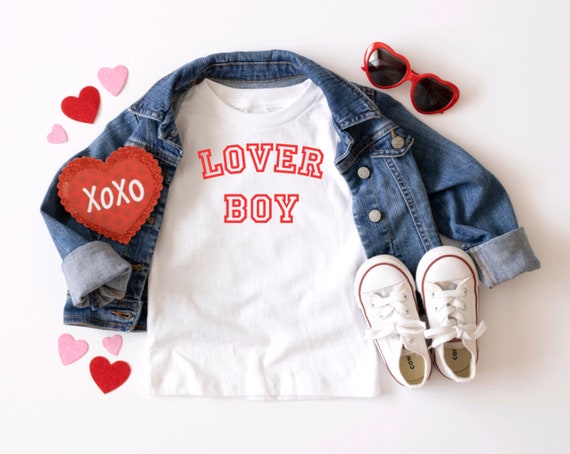 Kids Valentines Shirt: Lover Boy VDay Tee