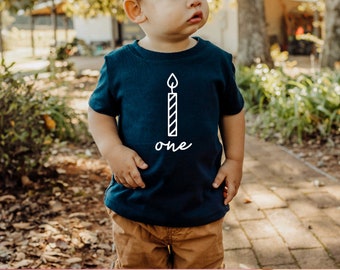 1st Birthday Shirt, First Birthday Shirt, One Birthday Shirt, One, One Candle