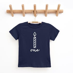 1st Birthday Shirt, First Birthday Shirt, Boys Birthday Shirt, Girls Birthday Shirt, One Candle, One Year Old Shirt, One