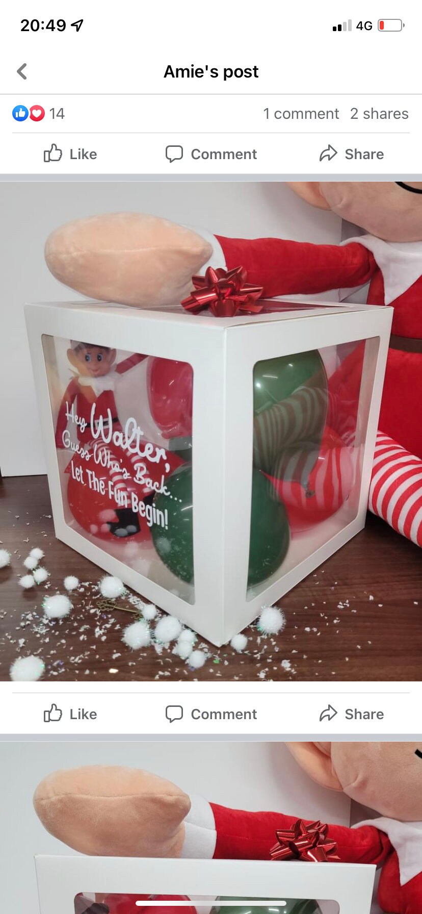 Christmas is Coming Personalised DIY Elf Arrival Box - Etsy