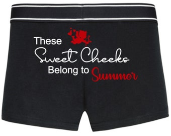 Personalized Sweet Cheeks Boxers, Funny Valentine's Day Gift