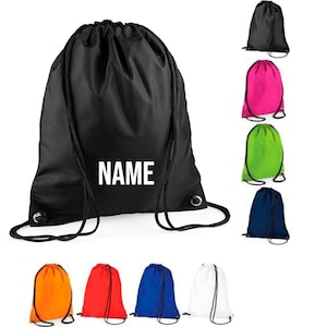 Nom personnalisé Cordon de serrage Retour à l’école Sac de gym Filles Garçons Forest Dance Bag PE Pump Nursery Preschool Bag