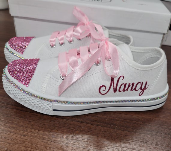 Canvas Pumps Crystal Rhinestone | Etsy