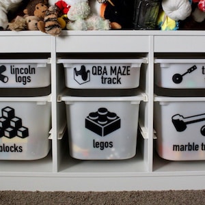 TROFAST speelgoedlabels, opslaglabels, organisatielabels - ikea trofast doosstickers - Gratis verzending