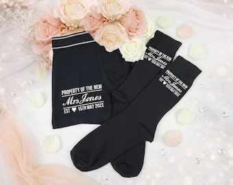 Personalised Boxers & Socks Set – Wedding Day Gift for Groom