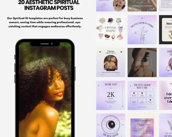 Life Coach | Spirituelle Instagram Posts Vorlagen | Natur Lila Minimalist In Canvas | Denkweise SocialMedia | Wohlbefinden, Wellness & Ganzheitlichkeit