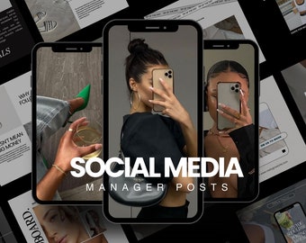 20 Instagram Posts Templates | Marketing Templates | Instagram Engagement | Social Media Manage | Marketing Agency | Canva Coach Social Feed