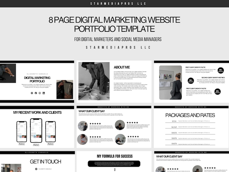 Digital Marketing Portfolio Template, Digital Marketer Template ...