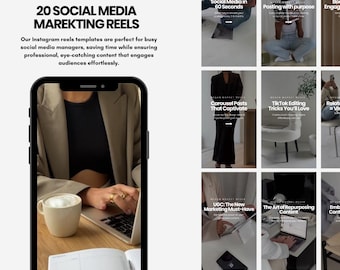 20 Engagement Instagram Video Reels | Marketing Instagram Reels Templates | Coach Instagram Reels | Social Media Marketing Reels Template