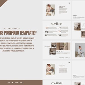 Interior Designer Portfolio Template | Interior Design Canva Portfolio | Look book | Interior Decorator Catalog | Architecture Portfolio | image 2
