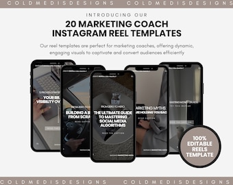 Business Coach Video Reels | Social Media Manager Reels | Mindset Coach Templates | Marketing Coach Templates | Digital Marketing Posts |