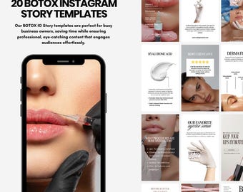 Nurse Inchor Instagram Vorlagen | Ästhetische Krankenschwester Vorlage | Medspa Instagram Stories | Medspa Social Media | Botox und Instagram Filler