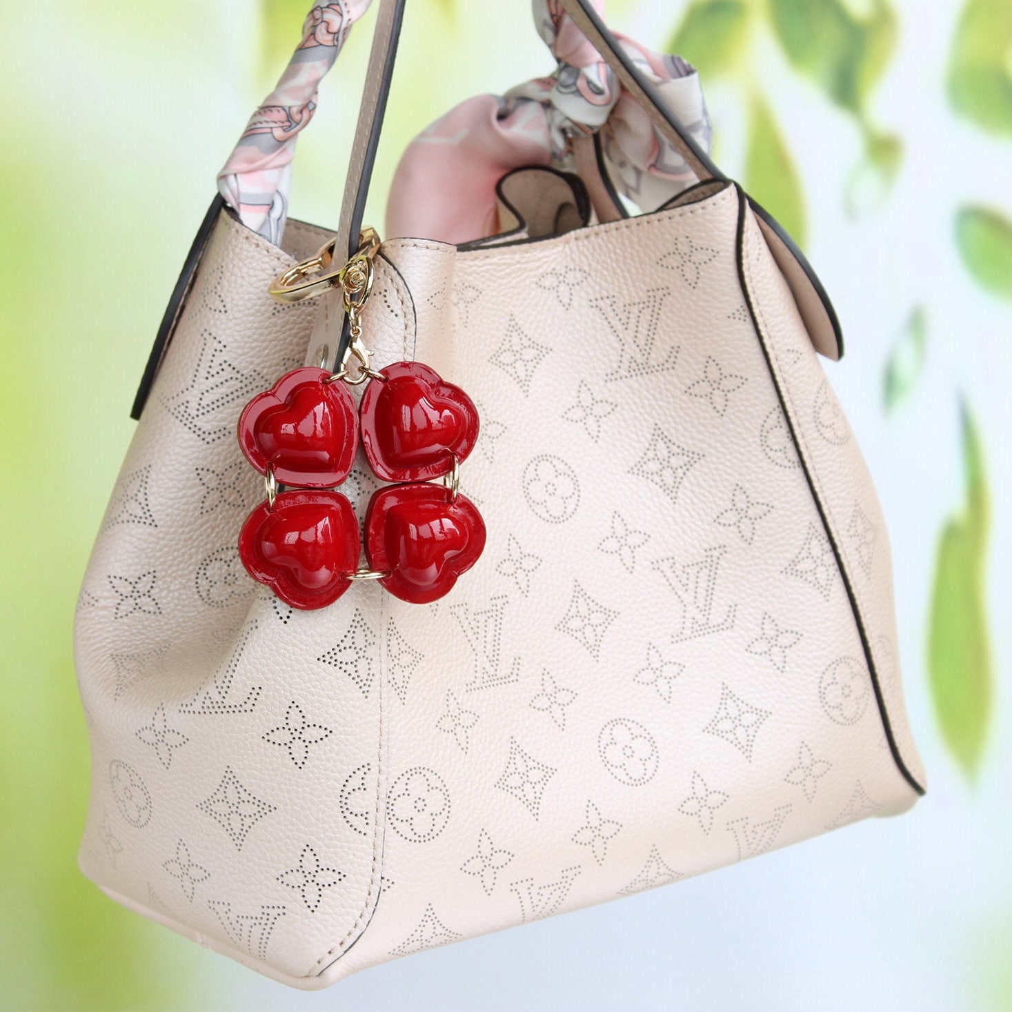 vuitton bag charm necklace