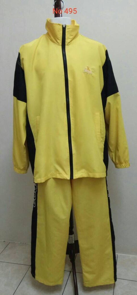 kappa tracksuit yellow