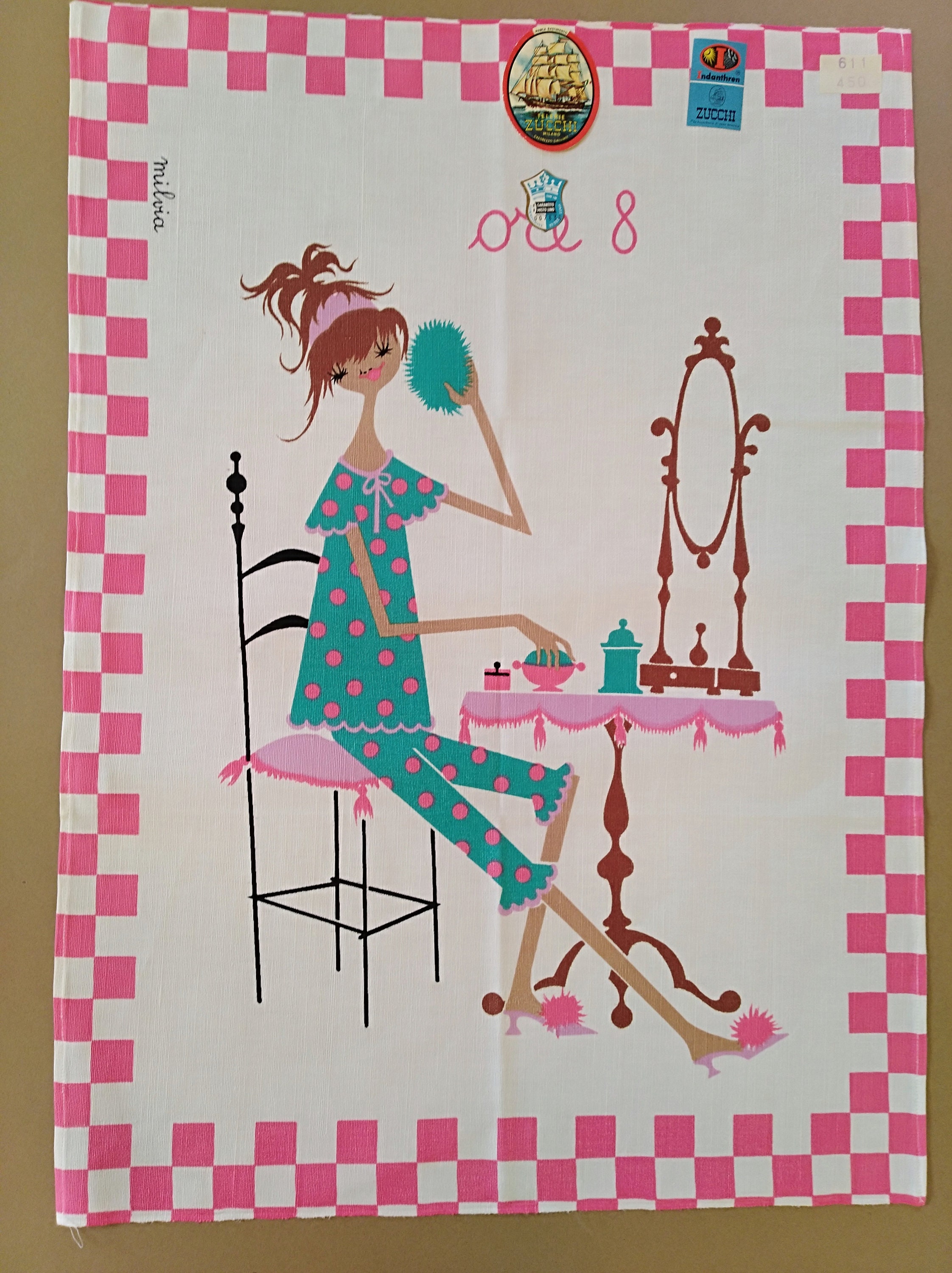 Milvia MCM Graphic Italian Tea Towel - Etsy