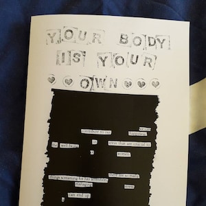 Your Body is Your Own: a Blackout Poetry Zine