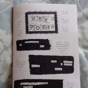 Sex Poems: a Blackout Poetry Zine