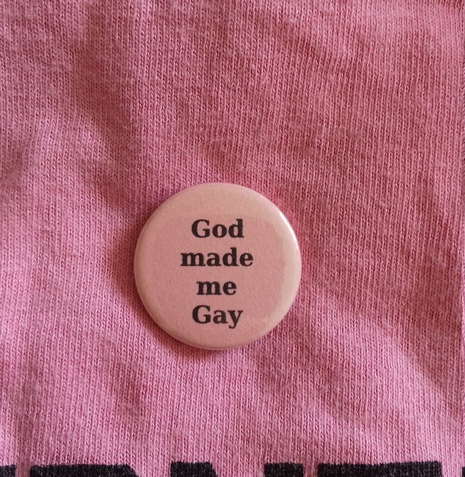 God Made Me Gay/queer Button Badge | Etsy