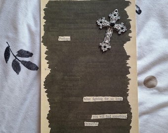 Find Something Beautiful A5 Blackout Poetry Print