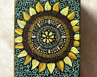 Hand painted  trinket keepsake box  by Inspirationrocks4u floral design