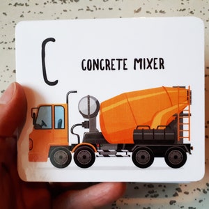 VEHICLE ALPHABET Karten - SOFORTIGER Download - einzigartige Spiele für Kleinkinder - Lernkarten für Kleinkinder