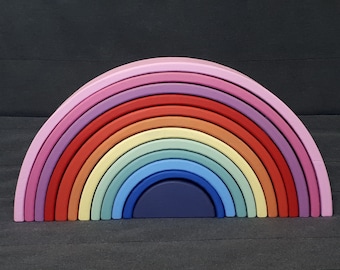 12 Piece Color Rainbow, 14.5" long, 3" wide