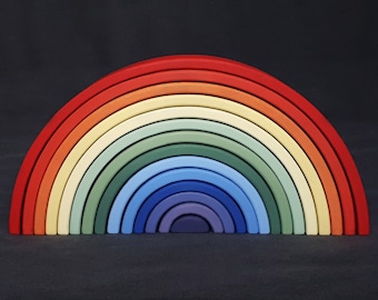 14 Piece Color Rainbow, 14.5" long, 3" wide