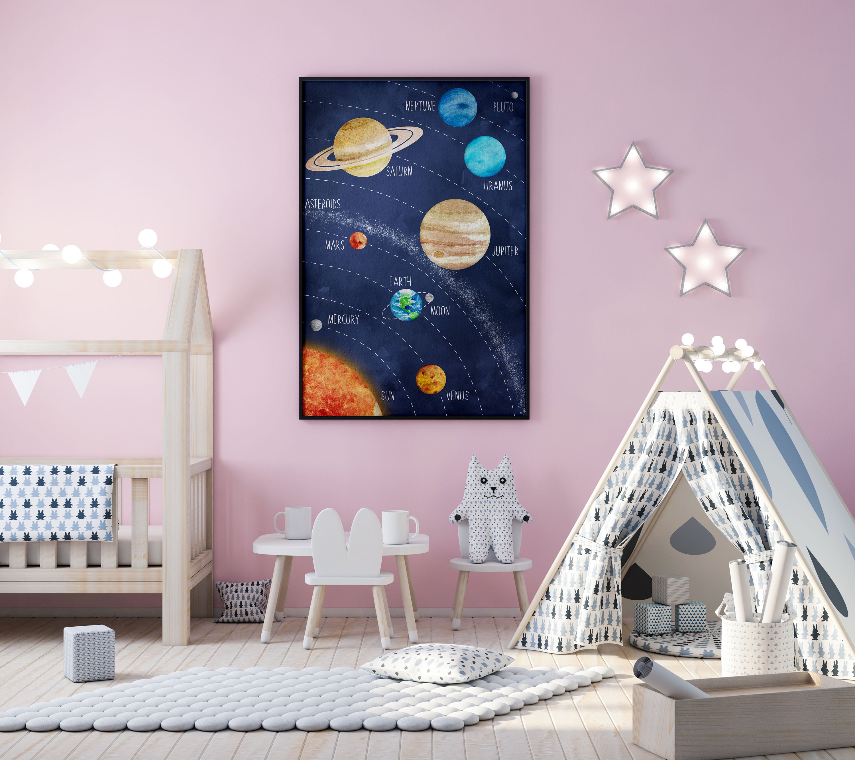 SOLAR SYSTEM INSTANT Download Unique Toddler Gift Nursery Etsy