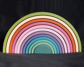 12 Piece Color Rainbow, 14.5" long, 3" wide