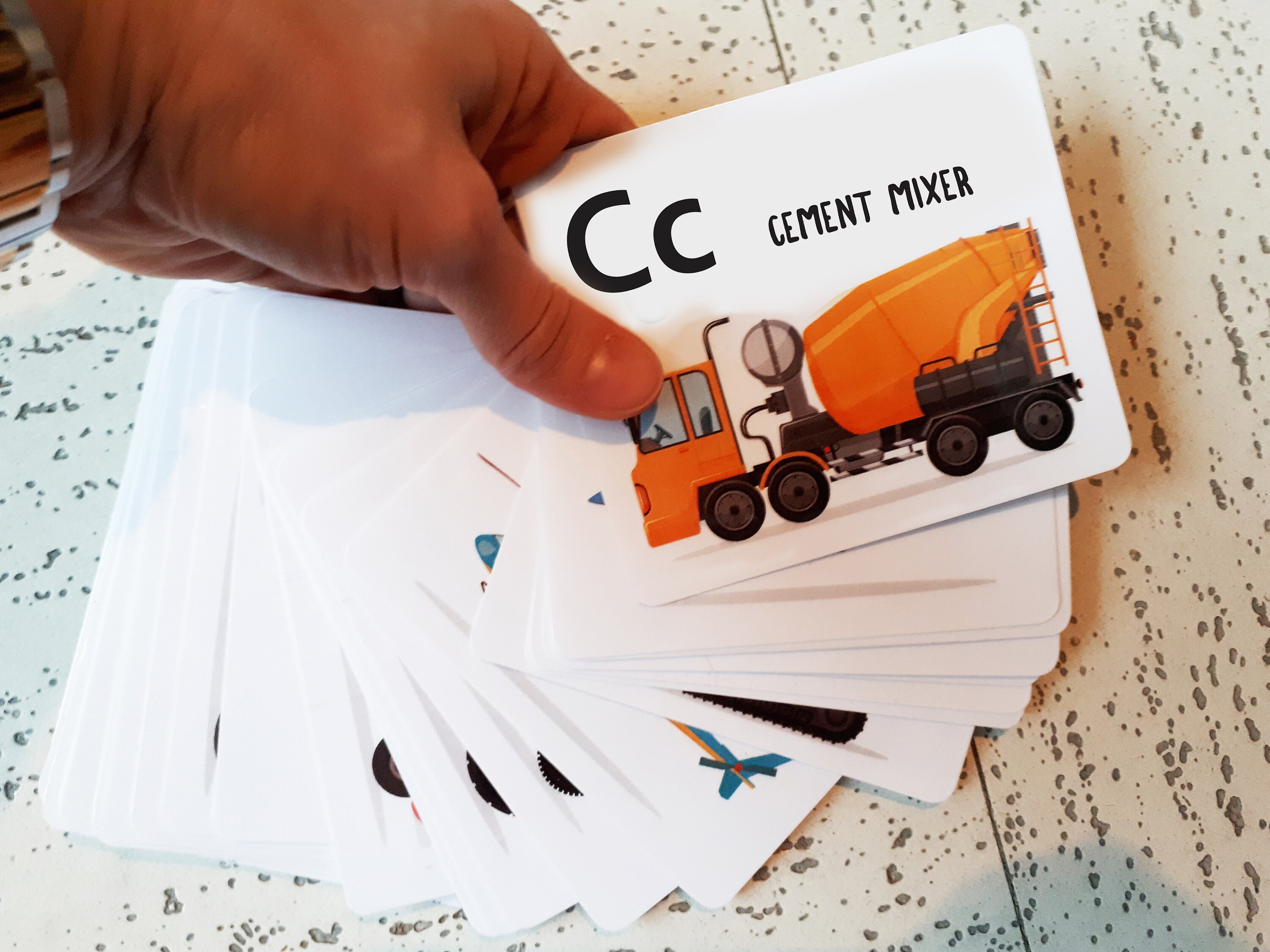 Vehicle ALPHABET Cards CAPS and Lower Case INSTANT Download Etsy