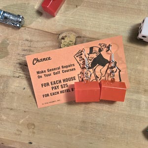 Repurposed Board Game Earrings