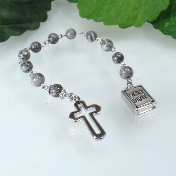 Boys Teens Pocket Rosary Tenner Chaplet First Communion Confirmation RCIA Religious Gift