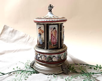 Karuzela szminek, pozytywka, karuzela cygar, vintage