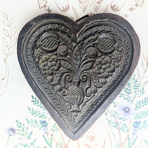 Flowers heart wall decoration vintage mural wax bouquet find unique piece rare furnishings antique rustic wax picture gift idea