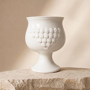 Vaso da fiori vintage in ceramica, vaso per erbe aromatiche mediterranee, fioriera da cucina, oggetto trovato, bomboniera, piccolo regalo, regalo floreale, terracotta