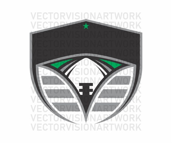 Football Graphic Template Vector Sports Clipart Cdr Ai Etsy